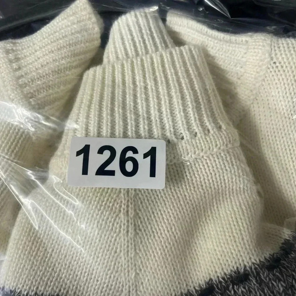 Alfred Dunner Petite Vintage Western Knit Fringe Sweater Womens PXL Warm 1261 - Picture 7 of 7